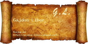 Gajdos Libor névjegykártya